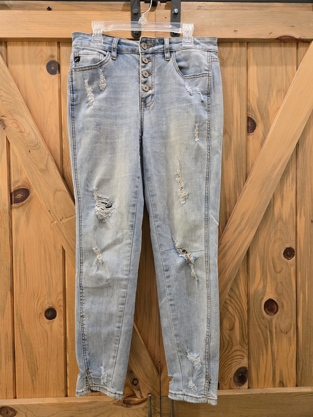 KanCan Light Wash Distressed Skinny Jeans